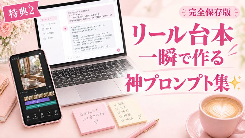特典2 リール台本を一瞬で作る神プロンプト集